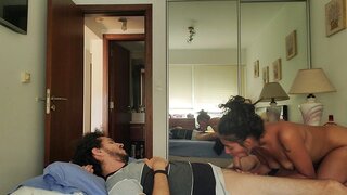 Latin couple in love, fucking and exploring their sexuality