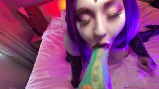 Bishoujomom Raven Dildo Blowjob While Shaking Tits Onlyfans Video